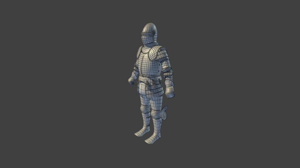 Knight medieval no textures preview image 1